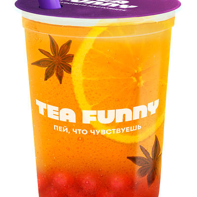 Глинтвейн бабл Сочный Апельсин M в Tea funny Bubble tea по цене 540 ₽