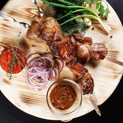 Шашлык из свиной шеи в Огонек по цене 525 ₽