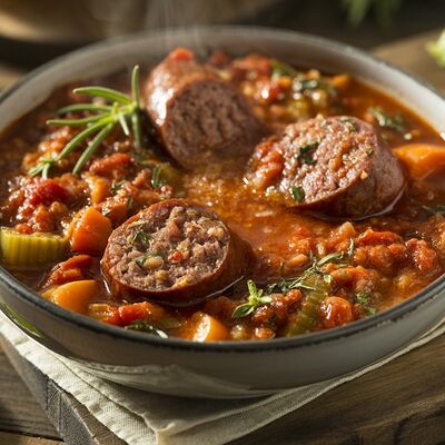 Итальянское рагу с домашними сосисками в Фабрика-кухня ex. The Black Door по цене 21 р.