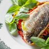 Филе сибаса с запечённым картофелем и томатами в Grace Bistro по цене 1850