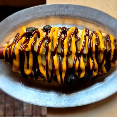 Пицца-дог Ориджиналв Smazhenka bistro по цене 14 р.