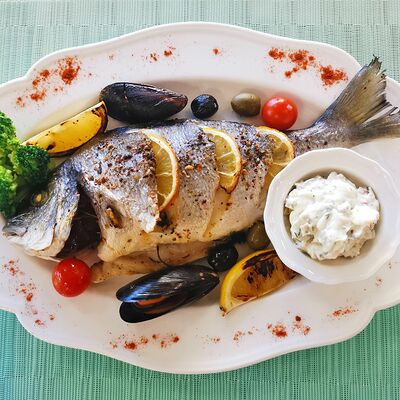 Запечённая дорадо в Полианто по цене 800