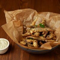 Жареная мойва в Bullet Bar