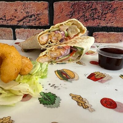 С креветкамив Шаурма на углу по цене 485 ₽