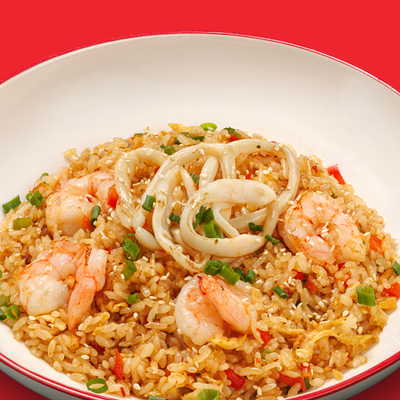 Рис с морепродуктами в ЧИХО по цене 760 ₽