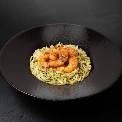 Паста с креветками в Пекаридзе по цене 750 ₽