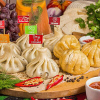 Хинкали с грибами в Мушмула