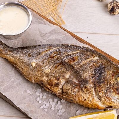 Дорадо на гриле под лимонным соусом в Самер Джем по цене 1337 ₽