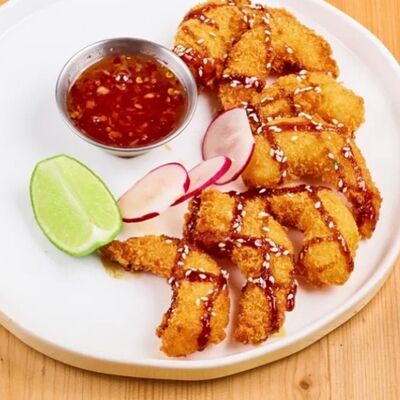 Креветки темпура в 4 сыра по цене 930 ₽