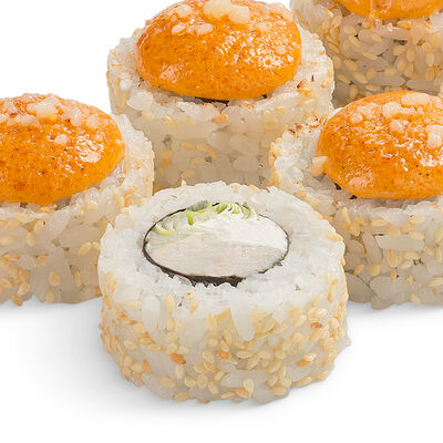 Ролл Азуми с белым соусом в MYBOX по цене 405 ₽