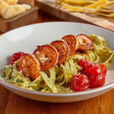 Тальятелле с креветками в Munhell по цене 1070 ₽