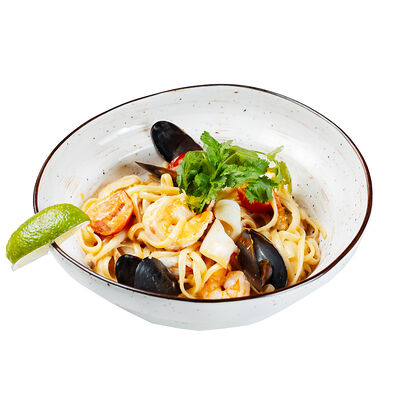 Стейк-паста Том-ям в ИТЛЕ Стейк-кафе Halal по цене 760