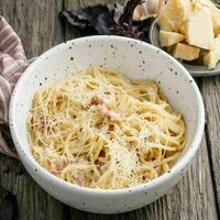 Паста карбонара в Баклажан в ТЦ 