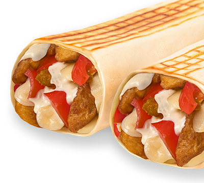 Шаверма Другая (без мяса) стандарт в Шаверма по-питерски по цене 355 ₽