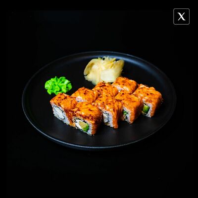Ролл с карамелизированным лососем в Хука Холл по цене 1580 ₽