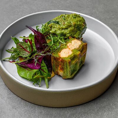 Фишкейк и вафля Шпинат в 321 Club by Novikov по цене 750