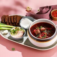 Борщ с говядиной в Bahroma