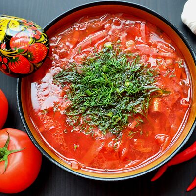 Мясной борщ в Борщ готов по цене 269 ₽