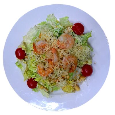 Салат Цезарь с креветками в Кафе Уют по цене 930 ₽