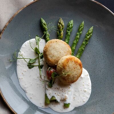 Щучьи котлеты со спаржей в Старый город по цене 700