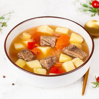 Шурпа из говядины с овощами в У Палыча. С пылу, с жару! по цене 363 ₽