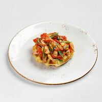 Картофельная вафля с курицей и грибами в ПиццаФабрика