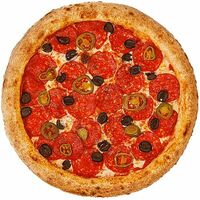 Пеперони с халапеньо и маслинами в Dens Pizza