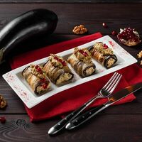 Рулетики из баклажанов с орехами в Гемуани