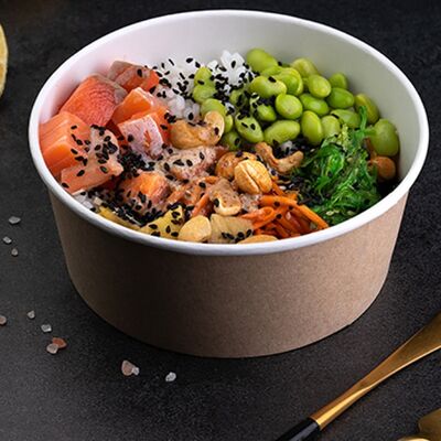 Поке с лососемв Мангал мастер по цене 550 ₽