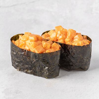 Гунканы с лососем в Yasuda Sushi по цене 1200 ₸