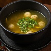 Куриный суп лапша с фрикадельками в Миндаль