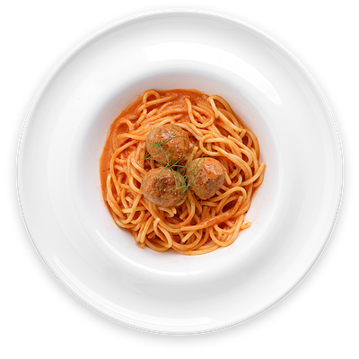 Паста с фрикадельками в томатном соусе в Питькофе Джаз по цене 389 ₽