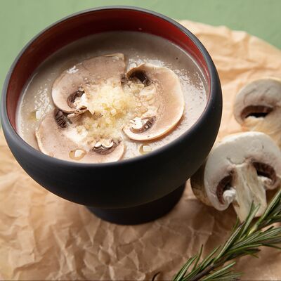 Крем капучино из лесных и фермерских грибов в Чехов сад по цене 580 ₽