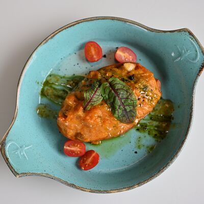 Печеный батат с трюфельным кремом в Bucho по цене 630 ₽