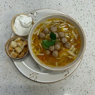 Суп лапша с фрикадельками в Кофеин по цене 230