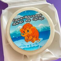 Бенто торт Единственной маме на свете с мамонтенком в Panicake