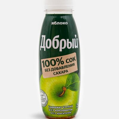 Сок Добрый Яблоко в Кафе Безумно крутая шаурма по цене 130 ₽