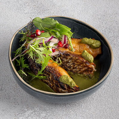 Пеленгас в соусе киндзмари в Мацони по цене 590