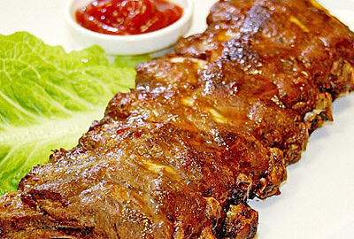 Шашлык из свиных ребрышек в Пандок по цене 750 ₽