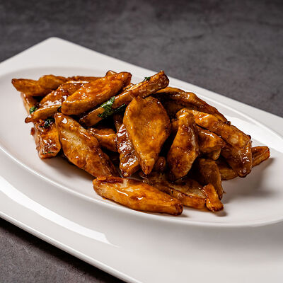 Хрустящие баклажаны, обжаренные на воке в Soluxe Club по цене 1250 ₽