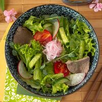 Тёплый салат с говядиной в Тайяки