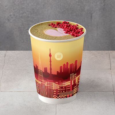 Матча-латте Малина-кокос в Шоколадница по цене 390 ₽