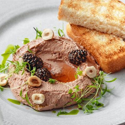 Паштет из печени цыплёнка в BEERMAN&Schlitz по цене 630 ₽