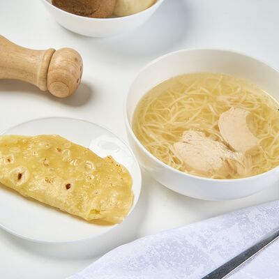 Домашняя лапша с кыстыбый в Prosto кофе & кухня по цене 470 ₽