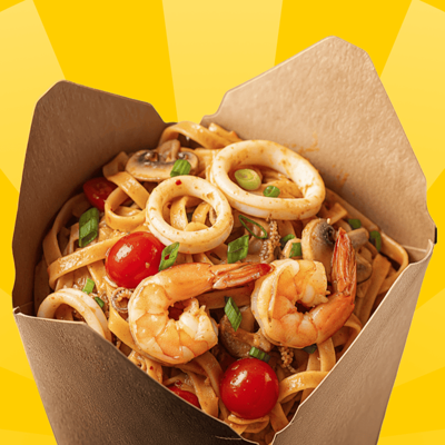 Wok c морепродуктами в Горчица по цене 506 ₽