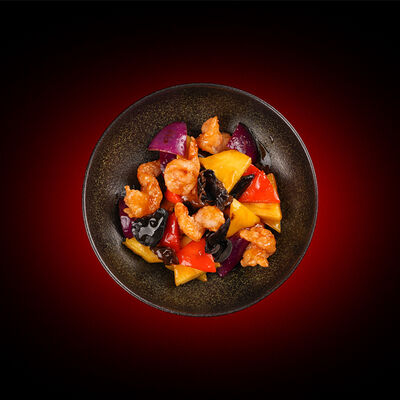 Креветки в кисло-сладком соусе в Китайские Новости по цене 1090 ₽