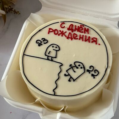 Бенто-торт Я падаю в Кондитерская Конфетка Питер по цене 1800 ₽