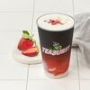 Клубничный холодный напиток со льдом и фирменной пенкой в Teaburst bubble tea по цене 400