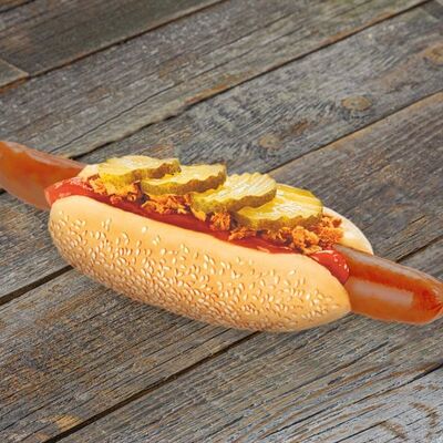 Датский хот-дог с сосиской чили XL в ОблаКафе по цене 359 ₽