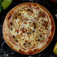 Пицца Ветчина и грибы 30 см в Hot Pizza